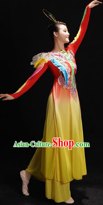 China Yangko Dance Red Uniforms Drum Dance Clothing Folk Dance Costume