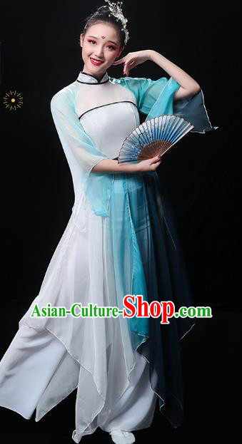Chinese Umbrella Dance Dress Traditional Jiangnan Watertown Performance Costumes Classical Dance Clothing