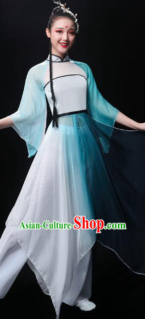 Chinese Umbrella Dance Dress Traditional Jiangnan Watertown Performance Costumes Classical Dance Clothing