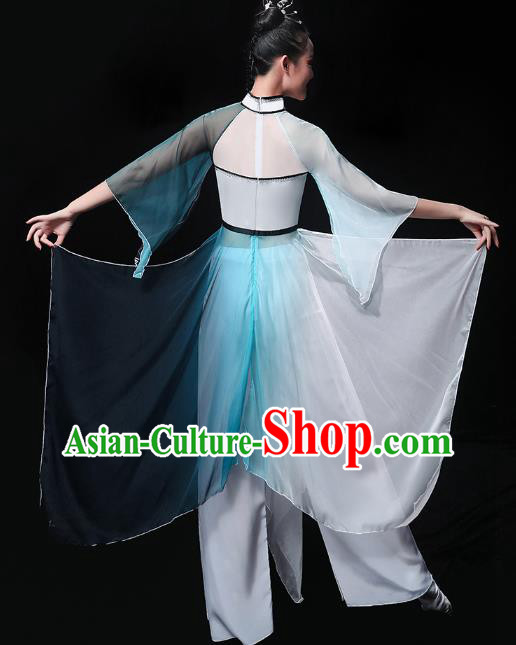 Chinese Umbrella Dance Dress Traditional Jiangnan Watertown Performance Costumes Classical Dance Clothing