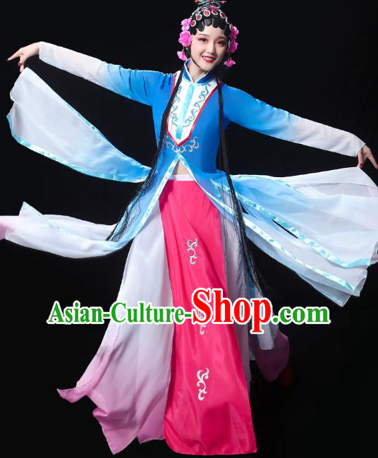 Chinese Classical Dance Clothing Beauty Dance Blue Dress Traditional Peking Opera Performance Costumes