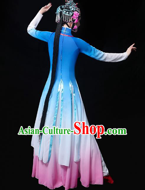 Chinese Classical Dance Clothing Beauty Dance Blue Dress Traditional Peking Opera Performance Costumes