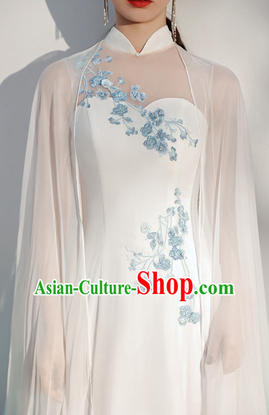 China Stage Show Full Dress Zither Performance Costume Annual Meeting Catwalks Clothing