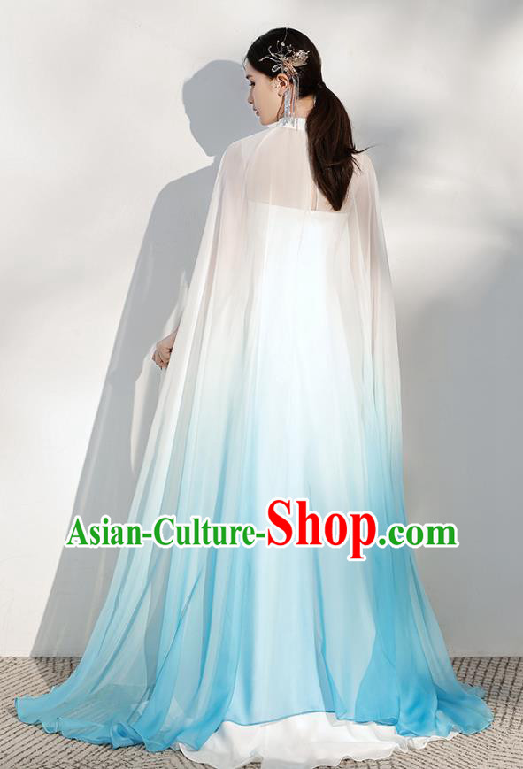 China Stage Show Full Dress Zither Performance Costume Annual Meeting Catwalks Clothing