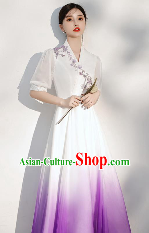 China Chorus Performance Full Dress Modern Dance Costume Annual Meeting Catwalks Clothing