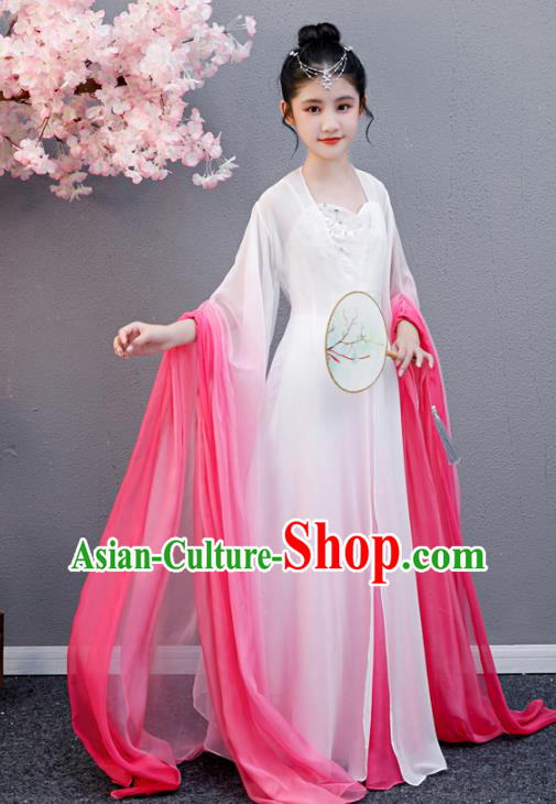 Top Grade Girl Fairy Princess Dress Children Day Performance Costume Classical Dance Garment