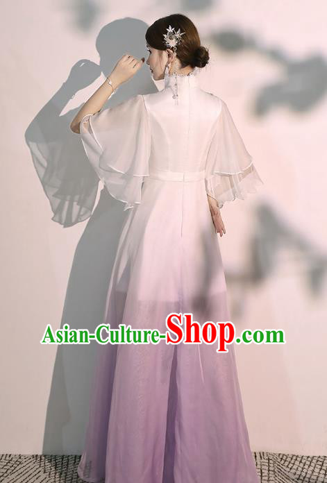 China Woman Classical Dance Costume Catwalks Show Clothing Solo Performance Full Dress