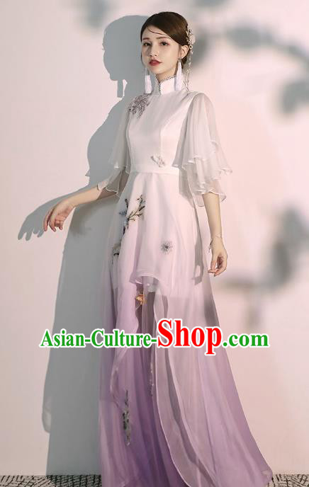 China Woman Classical Dance Costume Catwalks Show Clothing Solo Performance Full Dress