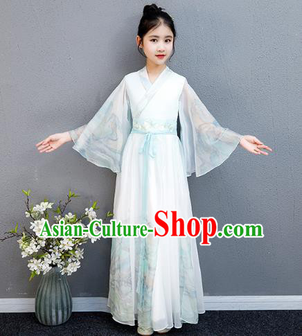 Top Grade Girl Chorus Cheongsam Children Day Costume Classical Dance Performance Dress