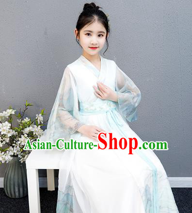 Top Grade Girl Chorus Cheongsam Children Day Costume Classical Dance Performance Dress