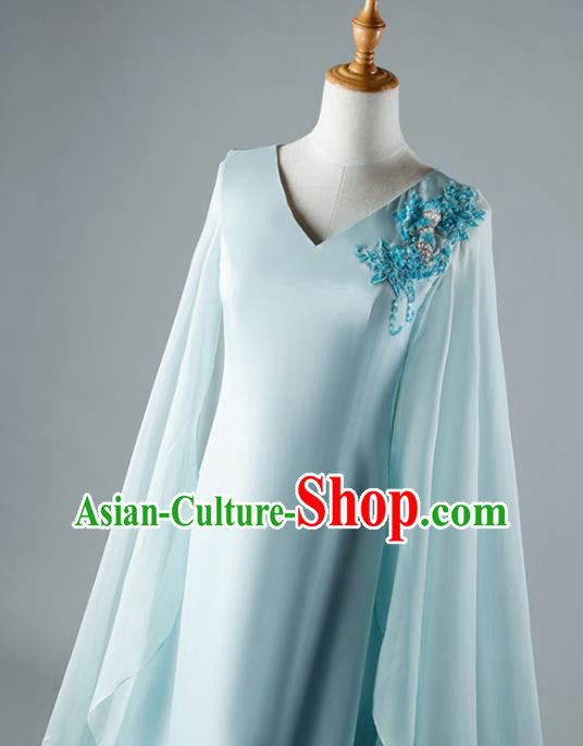 China Catwalks Performance Clothing Classical Dance Full Dress Woman Compere Costume