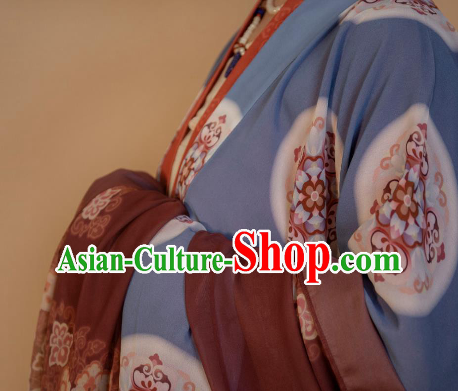 China Ancient Tang Dynasty Imperial Concubine Historical Costumes Traditional Hanfu Dress Clothing