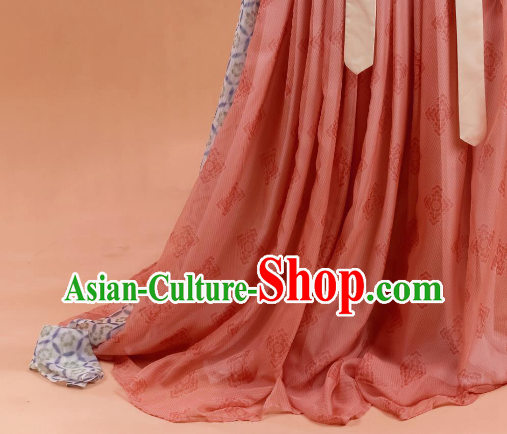 China Traditional Hanfu Dress Clothing Ancient Tang Dynasty Noble Beauty Historical Costumes