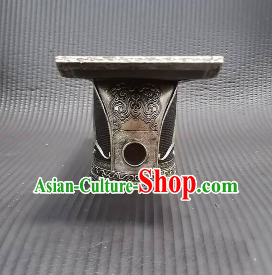 Chinese Ancient Drama Emperor Hair Crown Handmade Traditional Qin Dynasty King Headwear