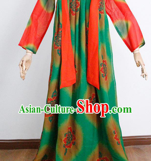 China Classical Dance Costumes Traditional Tang Dynasty Court Performance Hanfu Dress