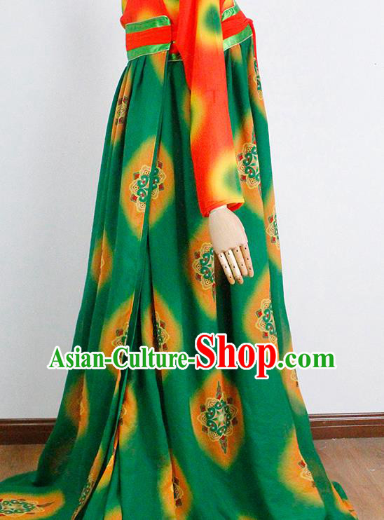 China Classical Dance Costumes Traditional Tang Dynasty Court Performance Hanfu Dress