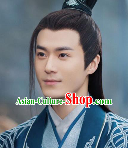 China Ancient Swordsman Wigs Headwear Traditional Song Dynasty Young Hero Wiggery