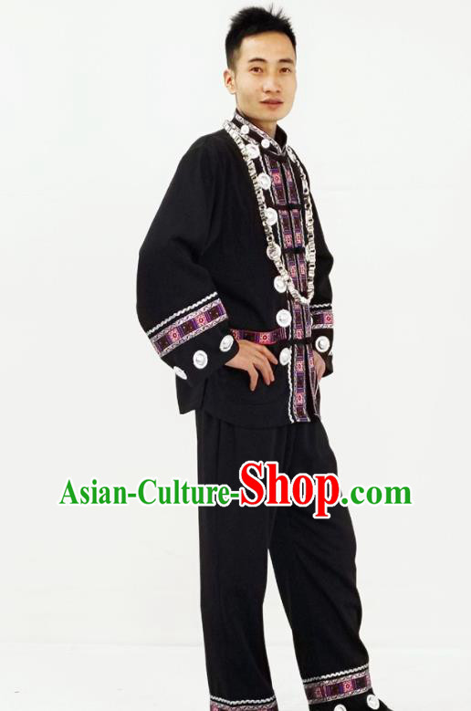 China Traditional Yunnan Ethnic Folk Dance Clothing Dong Nationality Festival Garment Costumes
