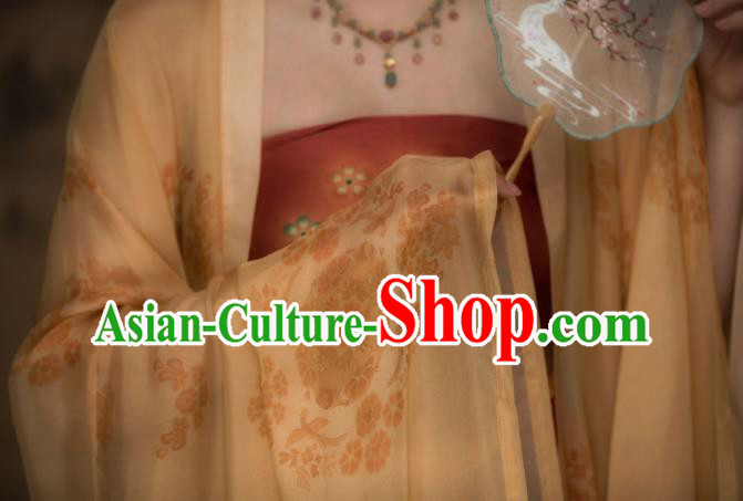 China Tang Dynasty Imperial Concubine Historical Clothing Ancient Court Beauty Hanfu Dress Garments