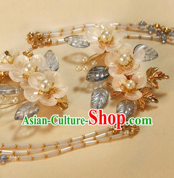 China Traditional Hanfu Hair Accessories Ancient Young Beauty Plum Tassel Hair Stick
