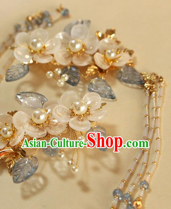 China Traditional Hanfu Hair Accessories Ancient Young Beauty Plum Tassel Hair Stick