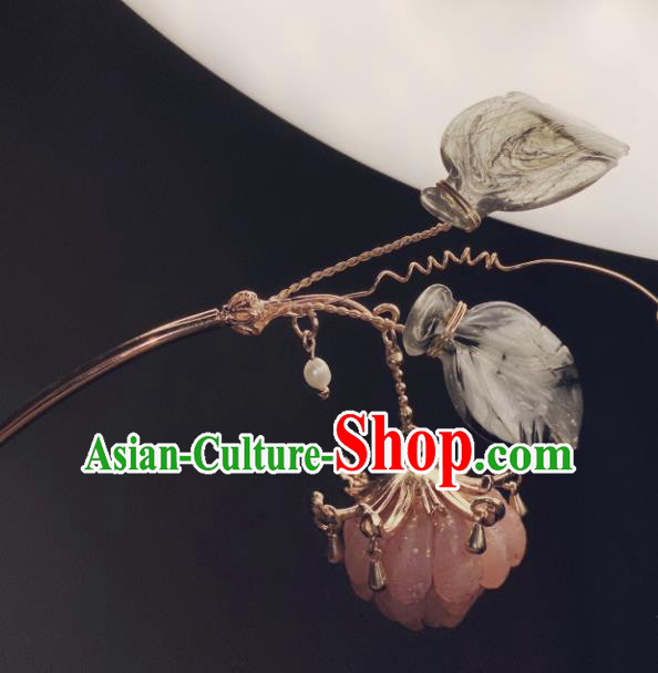 China Handmade Pine Cone Hairpin Cosplay Hair Accessories Ancient Royal Princess Hair Stick
