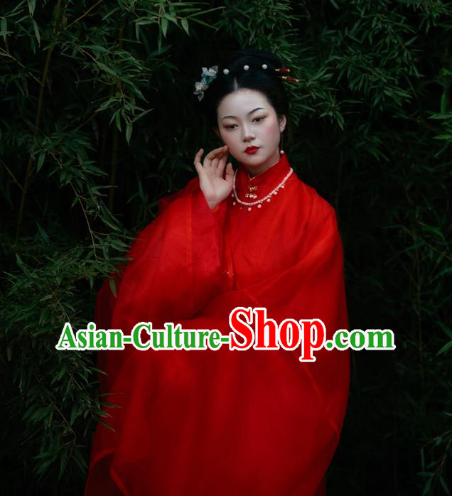 China Traditional Ming Dynasty Royal Countess Garment Costumes Ancient Noble Woman Hanfu Dress Clothing