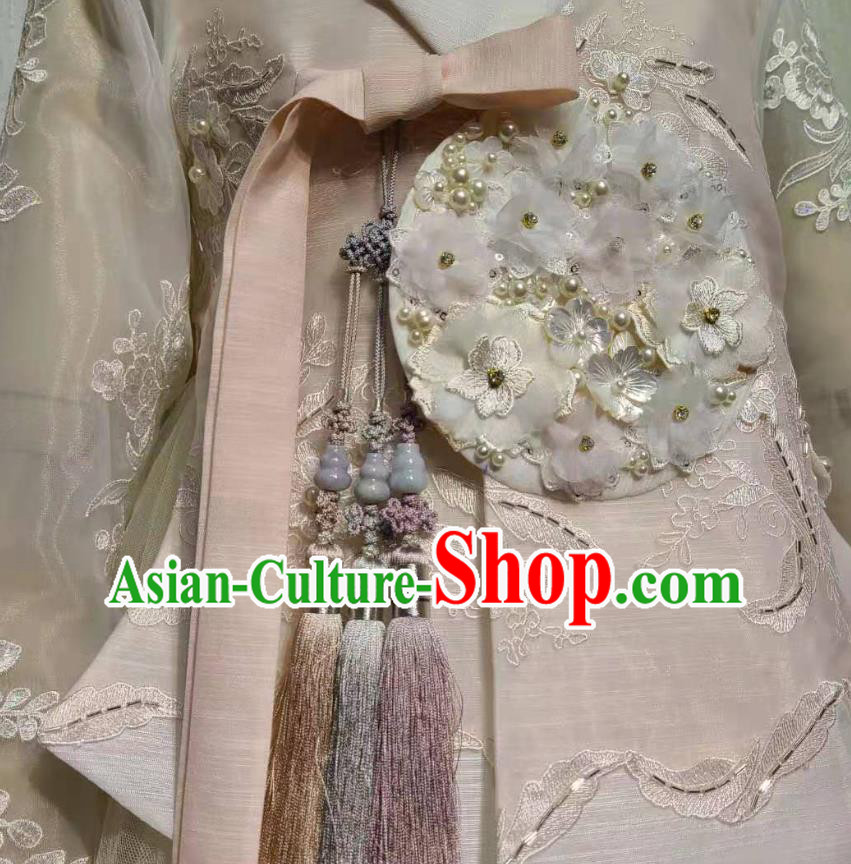 Korean Traditional Fashion Asian Korea Wedding Hanbok Clothing Bride Embroidered Dress Garments