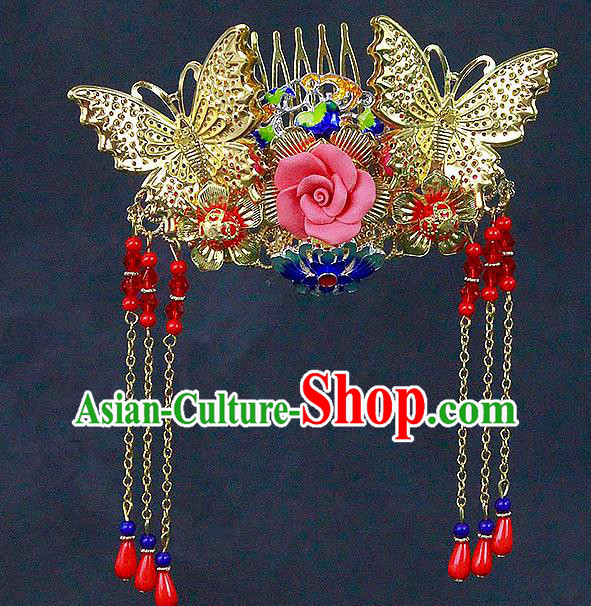 China Traditional Wedding Headwear Classical Bride Hairpins Hair Accessories