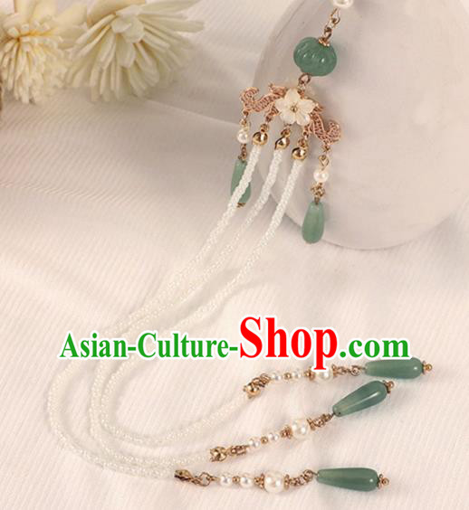 Chinese Traditional Hanfu Tassel Brooch Pendant Ancient Princess Breastpin Accessories