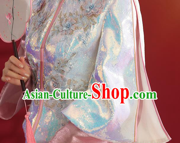 China Bride Dress Traditional Wedding Costumes Classical Embroidered Pink Xiuhe Suit