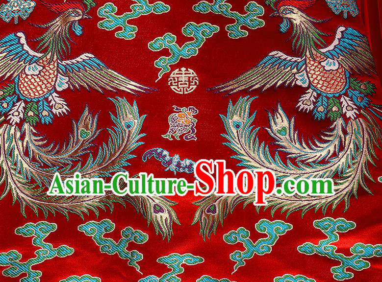China Wedding Red Toast Dress Classical Phoenix Painting Xiuhe Suits Traditional Bride Costumes