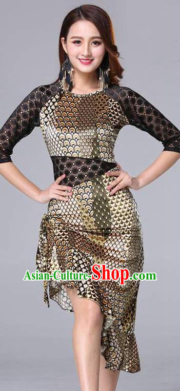 Asian Oriental Dance Velvet Costumes Indian Belly Dance Training Peacock Pattern Dress Uniforms