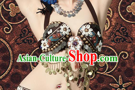 Indian Oriental Dance Sexy Black Uniforms Asian Belly Dance Performance Costumes