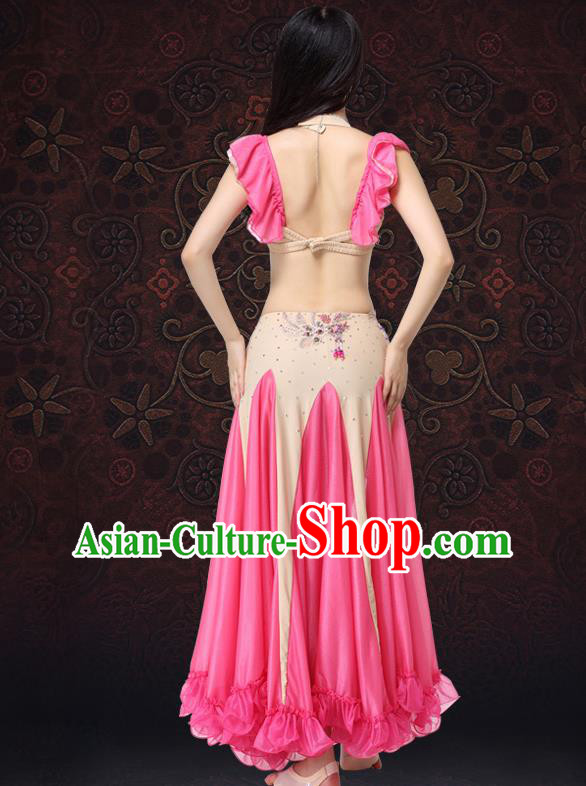 Indian Oriental Dance Bra and Skirt Uniforms Asian Belly Dance Performance Costumes