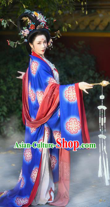 Traditional China Tang Dynasty Court Woman Historical Clothing Ancient Imperial Concubine Costumes Full Set