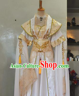 China Ancient Fairy Princess Hanfu Dress Traditional Cosplay Tang Dynasty Court Queen Clothing