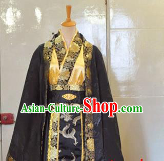 Chinese Ancient King Hanfu Clothing Drama Cosplay Nobility Childe Apparels Han Dynasty Emperor Garment Costumes