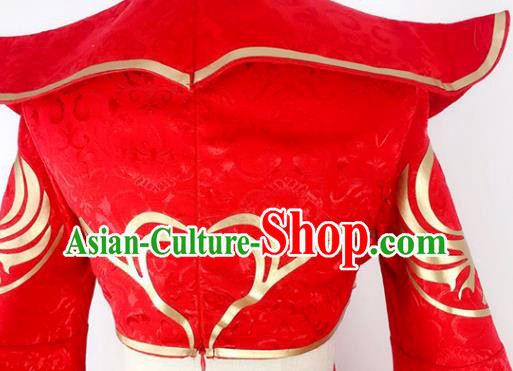 China Traditional Cosplay Goddess Wedding Clothing Ancient Fairy Princess Red Hanfu Dress