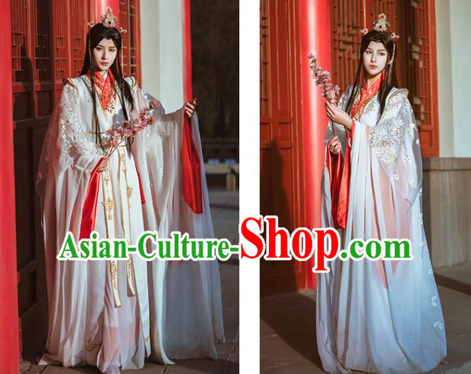 Chinese Ancient Crown Prince Clothing Game Cosplay Xie Lian Apparels Swordsman Wedding Garment Costumes