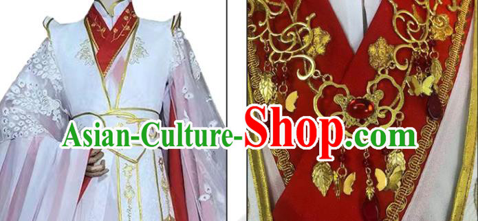 Chinese Ancient Crown Prince Clothing Game Cosplay Xie Lian Apparels Swordsman Wedding Garment Costumes