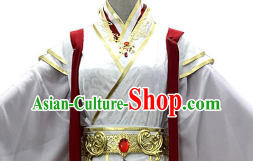 Chinese Ancient Prince Xie Lian Clothing Game Cosplay Childe Apparels Qin Dynasty Swordsman Garment Costumes