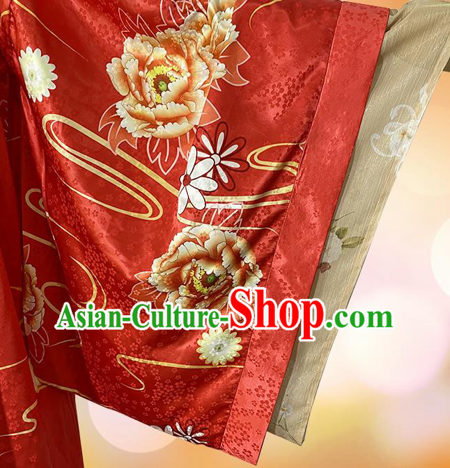 China Ancient Princess Red Dress Garment Traditional Cosplay Dance Beauty Gongsun Li Clothing