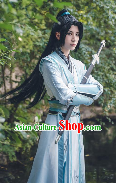 Chinese Ancient Knight Clothing Cosplay Luo Binghe Apparels Ming Dynasty Swordsman Garment Costumes
