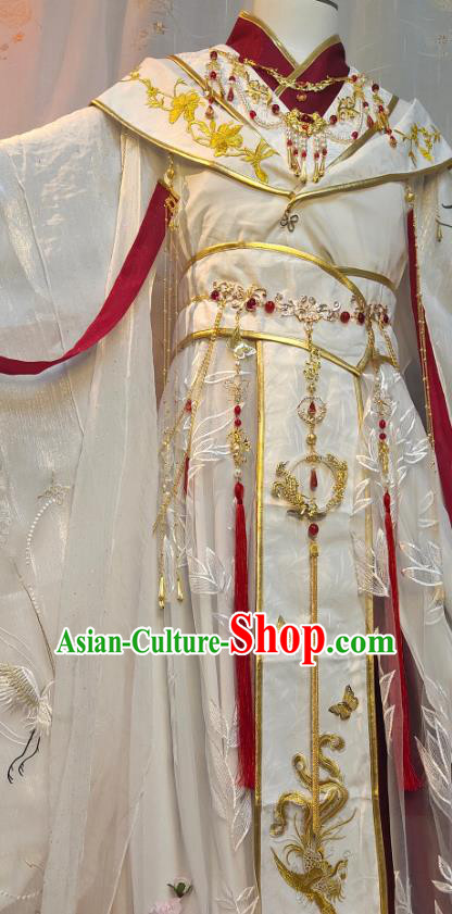 Chinese Han Dynasty Childe Garment Costumes Ancient Prince Xie Lian Clothing Cosplay King Apparels