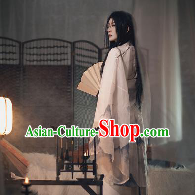 Chinese Ancient Noble Childe Garment Costumes Jin Dynasty Scholar Clothing Cosplay Swordsman Apparels