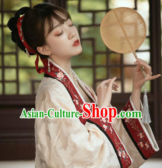 China Traditional Song Dynasty Palace Lady Garments Clothing Ancient Royal Princess Hanfu Dress