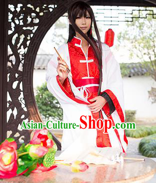 Chinese Ancient Scholar Garment Costumes Cosplay Swordsman Hanfu Clothing Traditional Ming Dynasty Childe Apparels