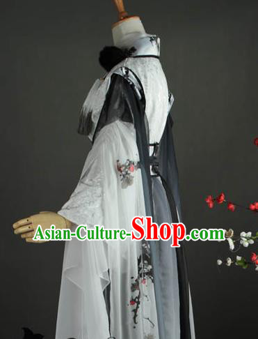 Chinese Cosplay Swordsman Hanfu Clothing Traditional Jin Dynasty Childe Apparels Ancient Crown Prince Garment Costumes