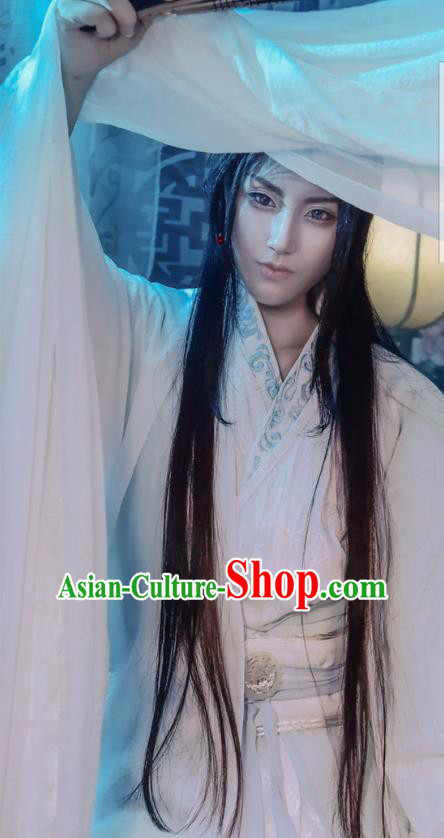 China Ancient Childe Apparels Han Dynasty Prince Garment Costumes Traditional Cosplay Swordsman Shen Lanzhou Hanfu Clothing
